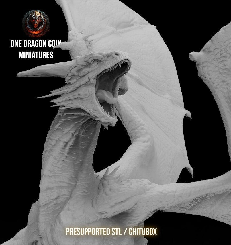 Deepthorn, Lord of the Caves Dragon | TABLETOP SCALE | TTRPG Monster Miniature | Spirit of Resin Miniatures