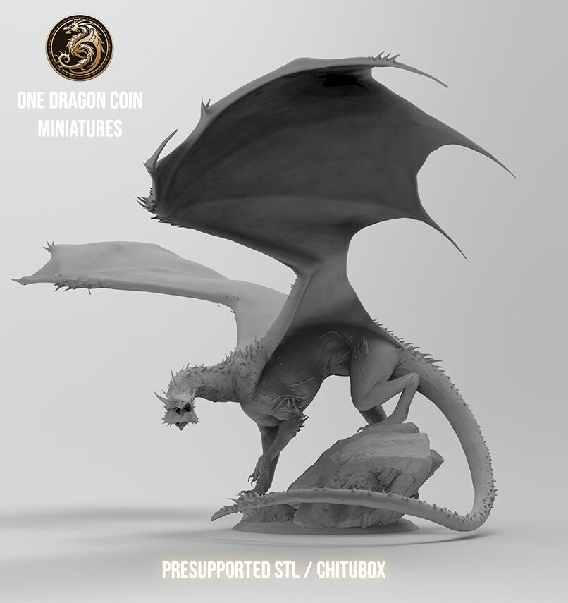 Vorondax, Terror of the Peaks | TABLETOP SCALE | TTRPG Monster Miniature | Spirit of Resin Miniatures