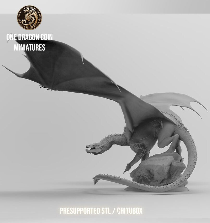 Vorondax, Terror of the Peaks | TABLETOP SCALE | TTRPG Monster Miniature | Spirit of Resin Miniatures