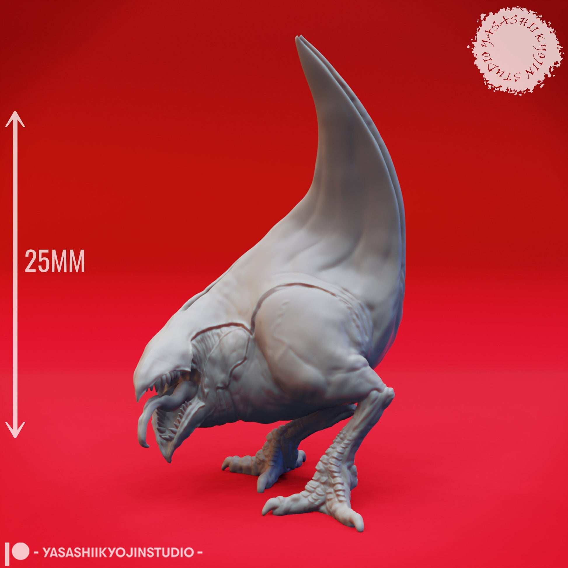 Abyssal Chicken | TABLETOP SCALE | D&D TTRPG Monster Miniature | Yasashii Kyojin Studio