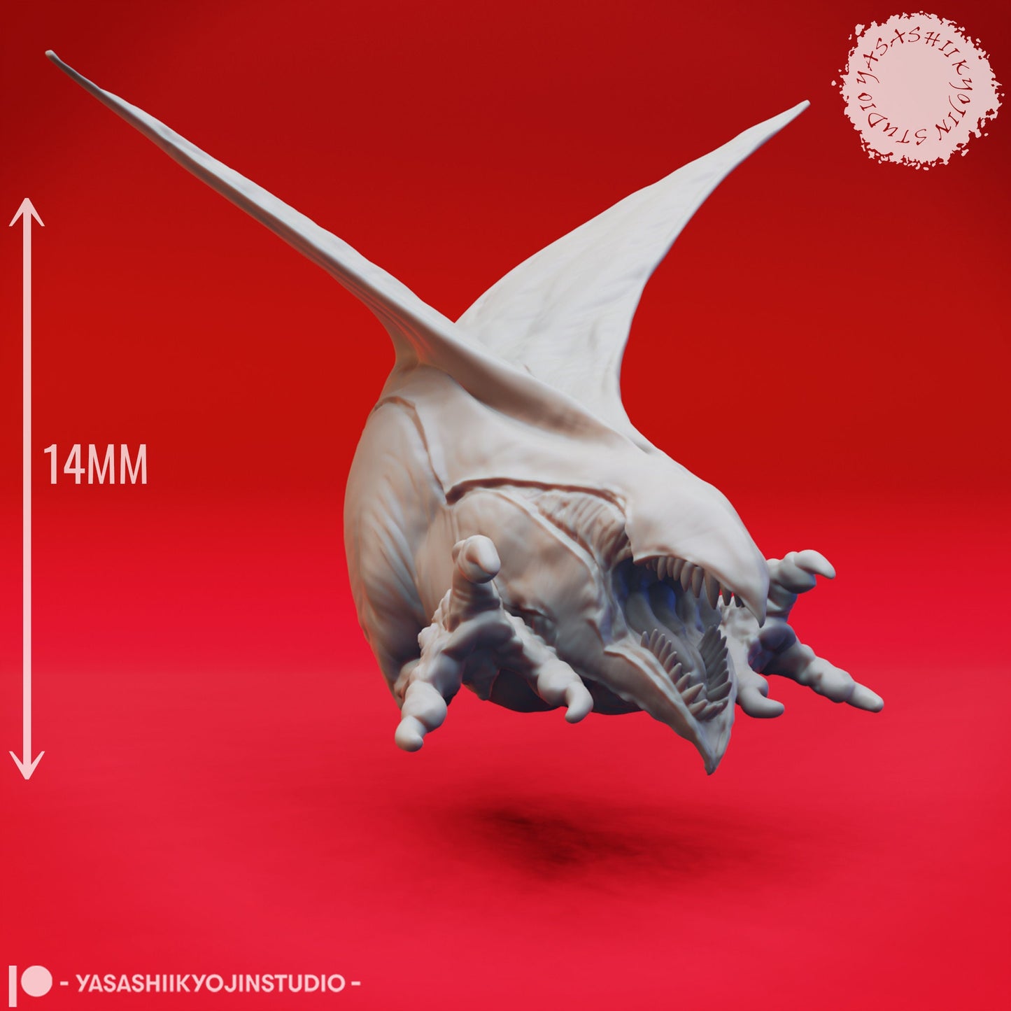 Abyssal Chicken | TABLETOP SCALE | D&D TTRPG Monster Miniature | Yasashii Kyojin Studio