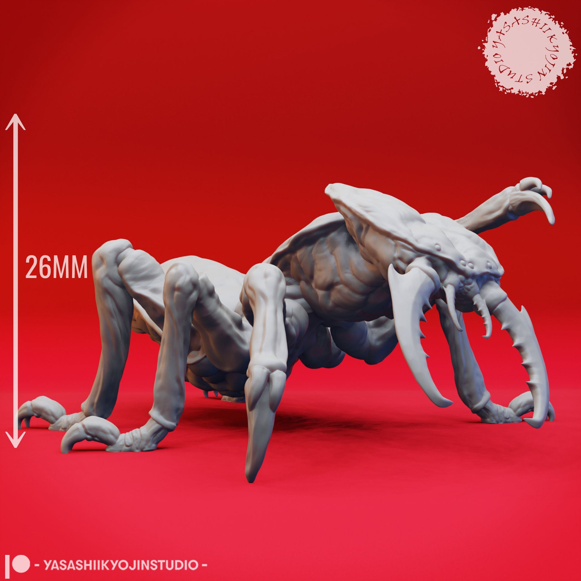 Ankheg | TABLETOP SCALE | TTRPG Monster Miniature | Yasashii Kyojin Studio