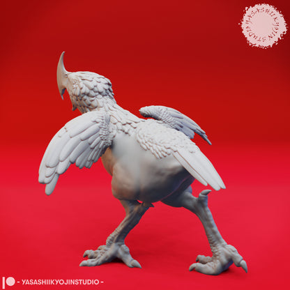 Axe Beak | TABLETOP SCALE | D&D TTRPG Monster Miniature | Yasashii Kyojin Studio