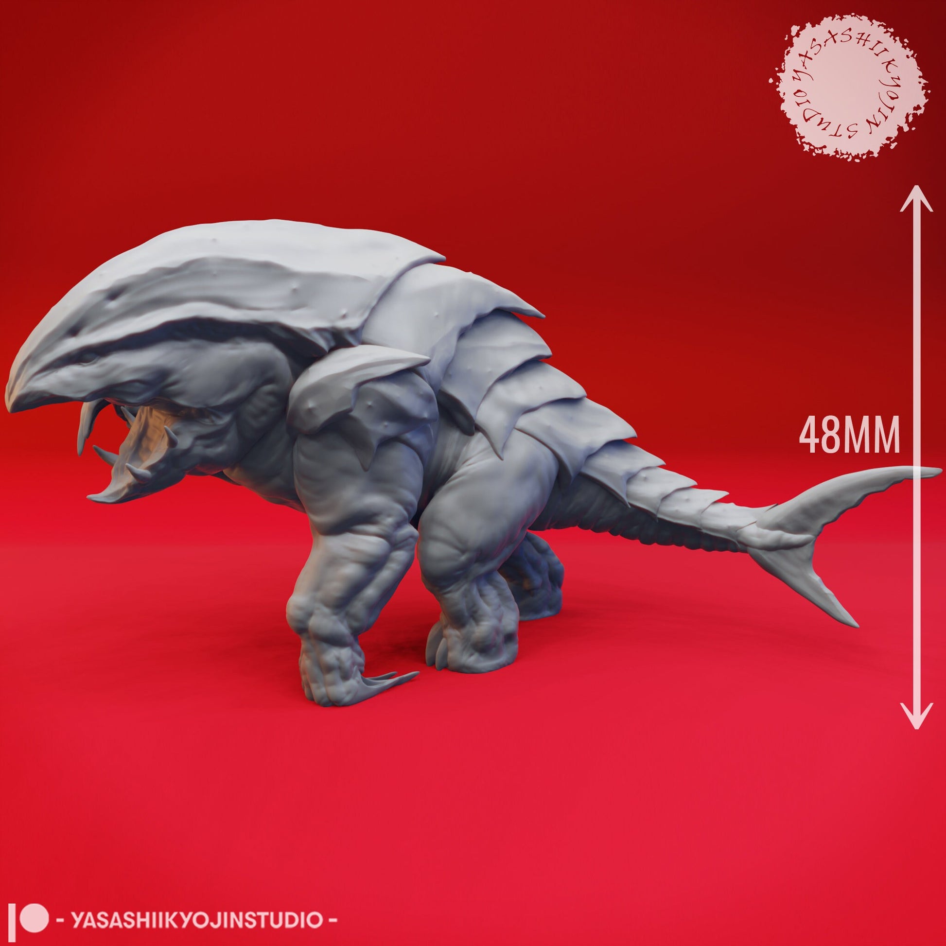 Bulette | TABLETOP SCALE | TTRPG Monster Miniature | Yasashii Kyojin Studio