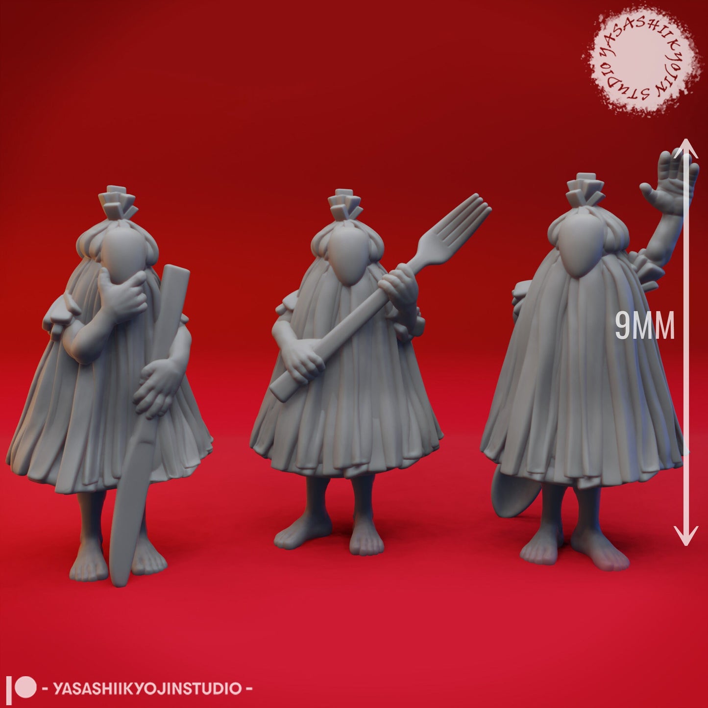 Chwinga Set | TABLETOP SCALE | TTRPG Monster Miniature | Yasashii Kyojin Studio
