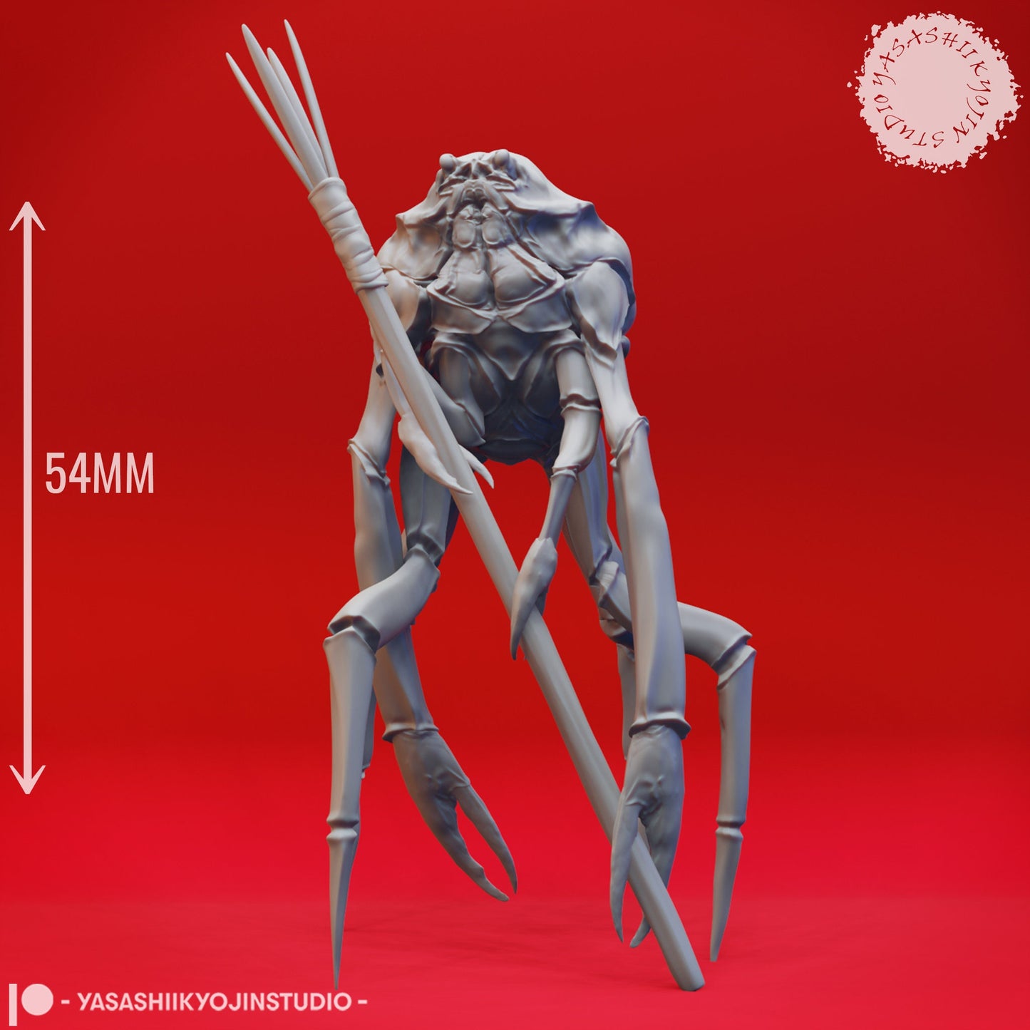 Crabfolk | TABLETOP SCALE | TTRPG Monster Miniature | Yasashii Kyojin Studio