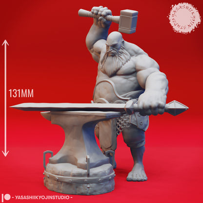 Fire Giant | TABLETOP SCALE | TTRPG Monster Miniature | Yasashii Kyojin Studio