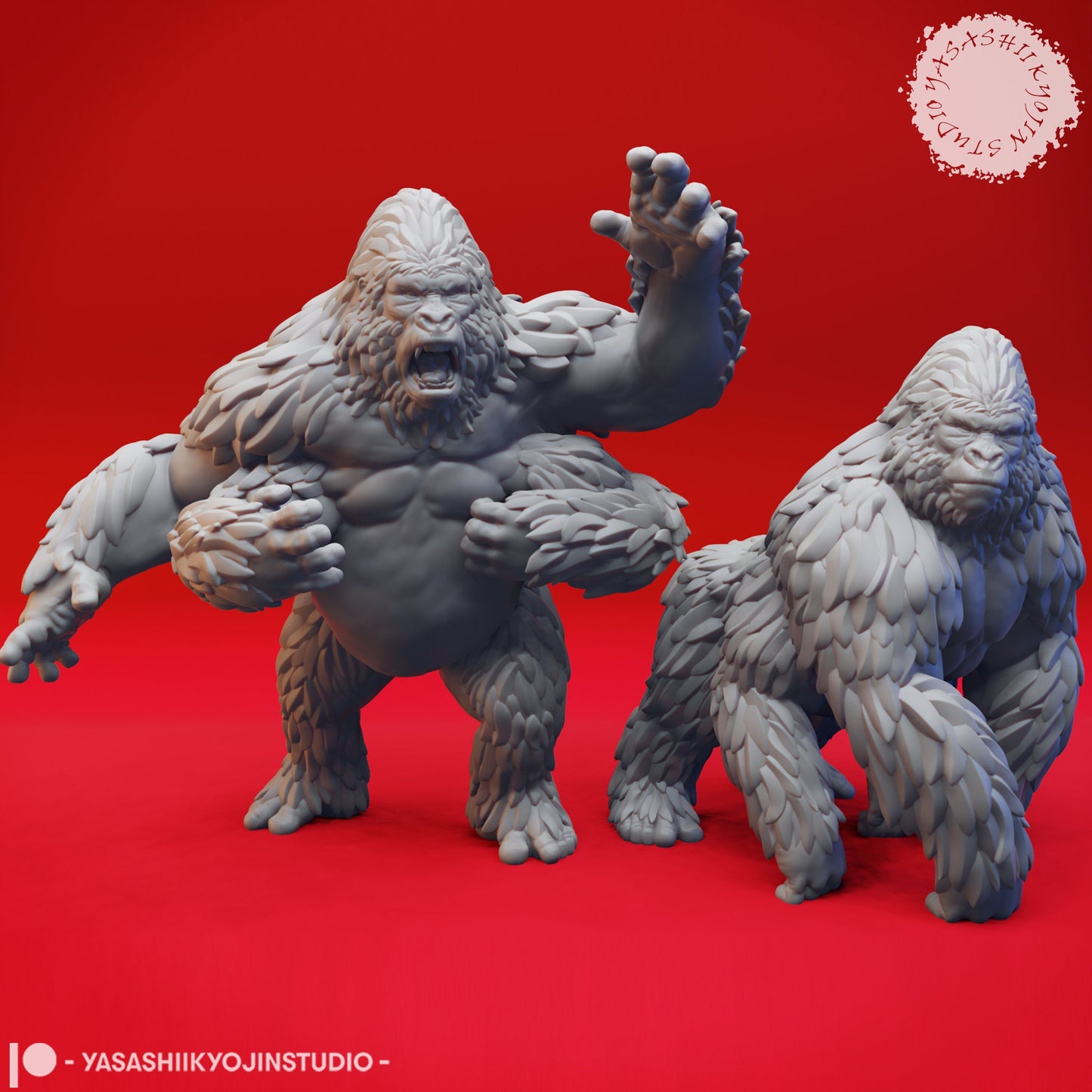 Girallon | TABLETOP SCALE | TTRPG Monster Miniature | Yasashii Kyojin Studio