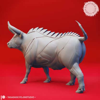 Gorgon, Iron Bull | TABLETOP SCALE | D&D TTRPG Monster Miniature | Yasashii Kyojin Studio