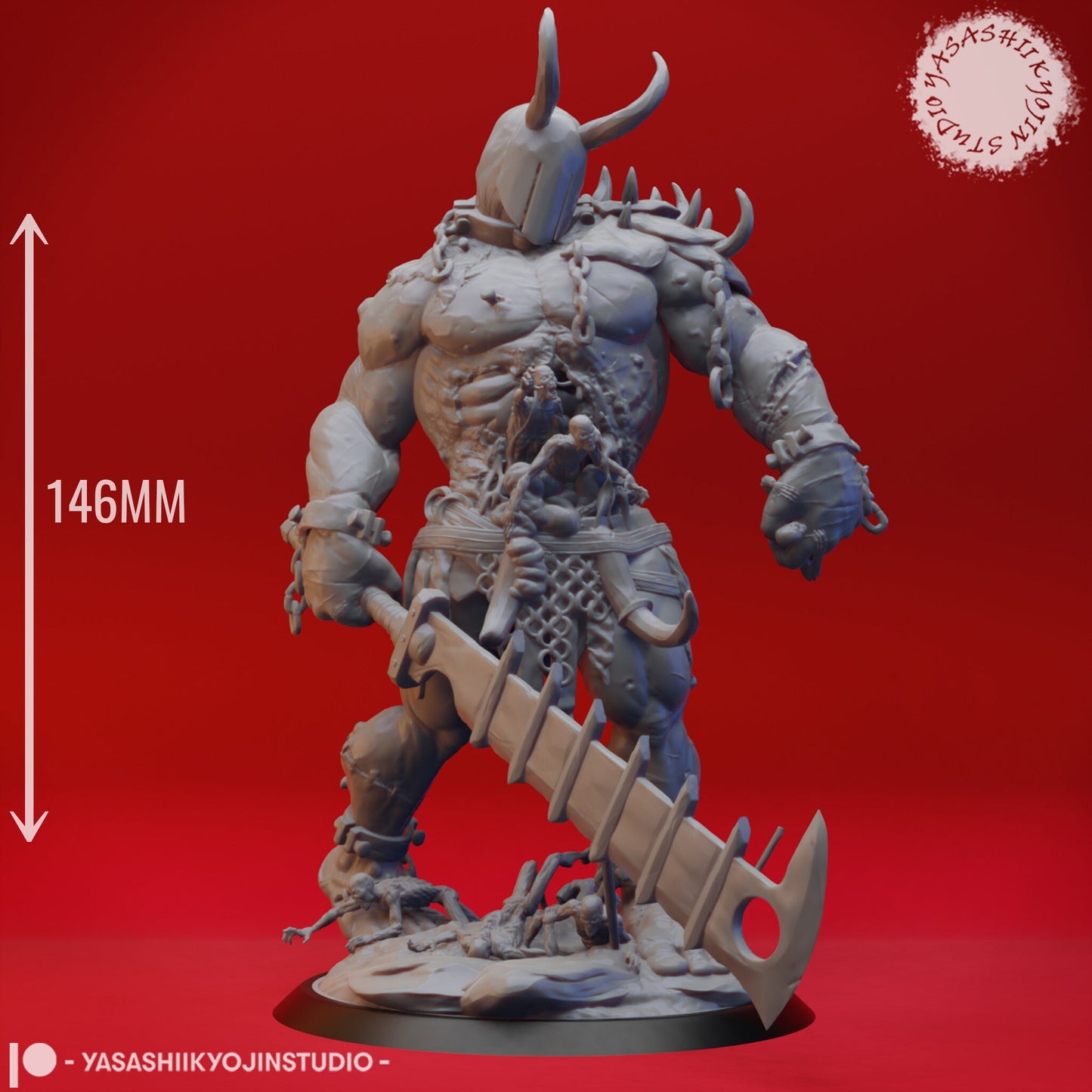Grave Titan | TABLETOP SCALE | D&D TTRPG Monster Miniature | Yasashii Kyojin Studio