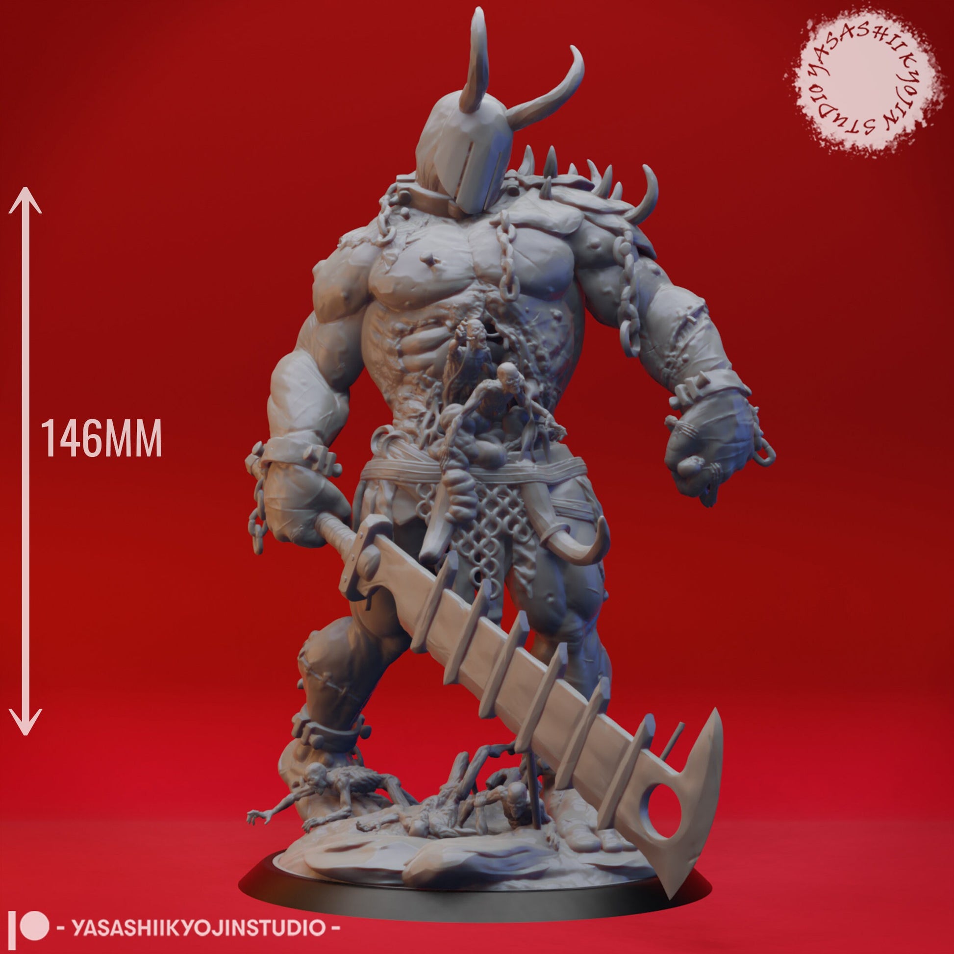 Grave Titan | TABLETOP SCALE | D&D TTRPG Monster Miniature | Yasashii Kyojin Studio
