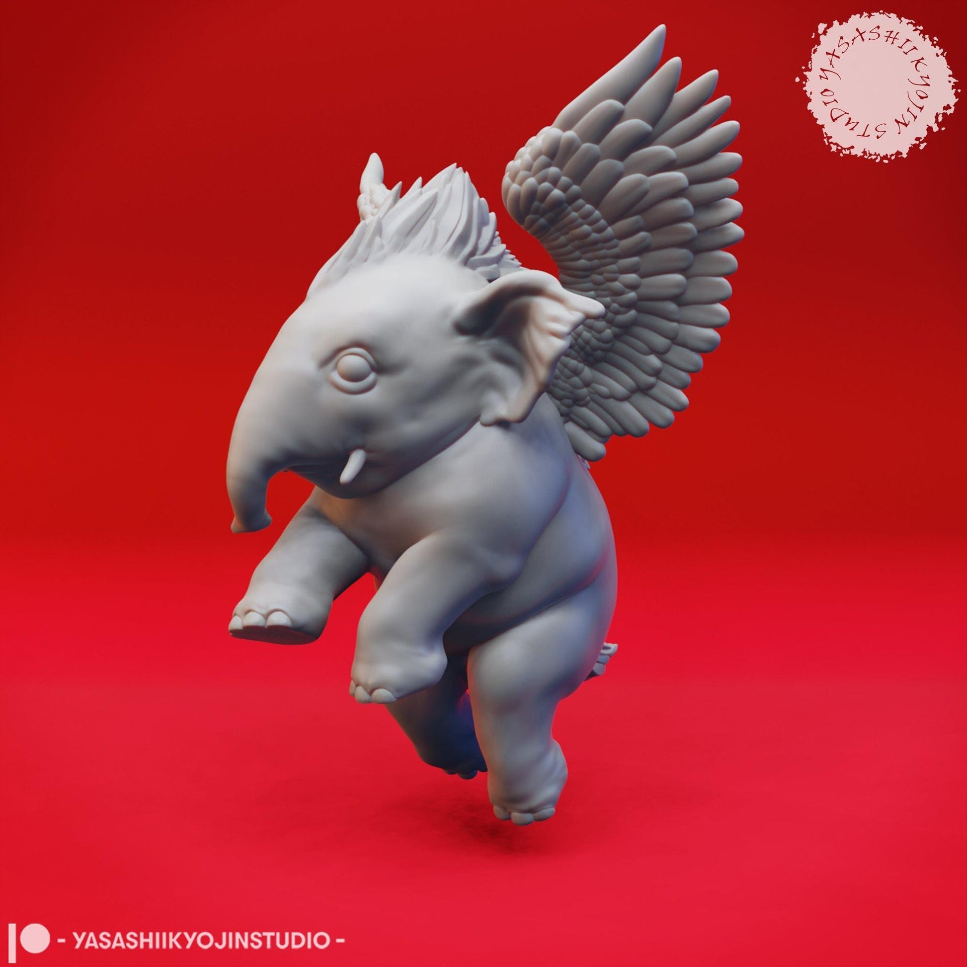 Hollyphant | TABLETOP SCALE | D&D TTRPG Monster Miniature | Yasashii Kyojin Studio