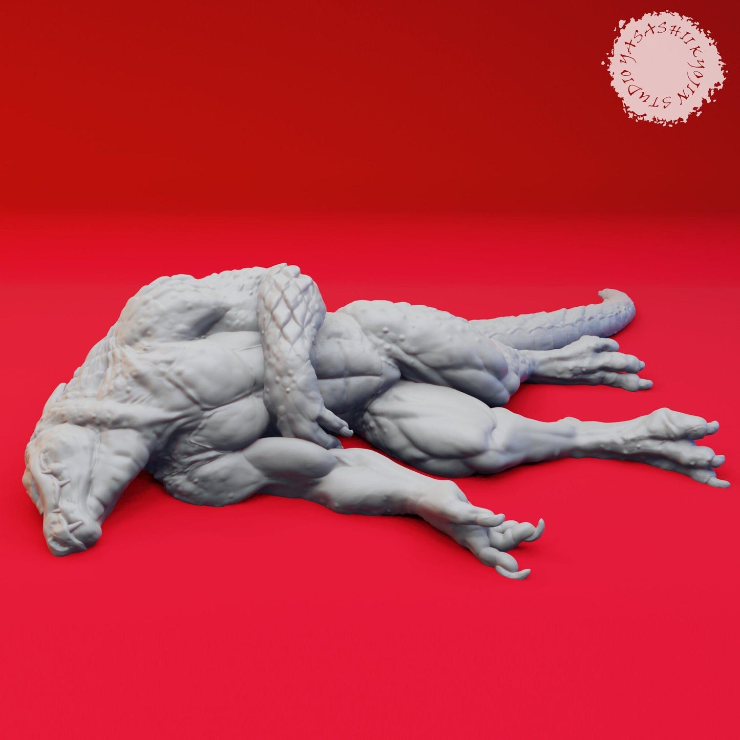 Lizardfolk | TABLETOP SCALE | D&D TTRPG Monster Miniature | Yasashii Kyojin Studio