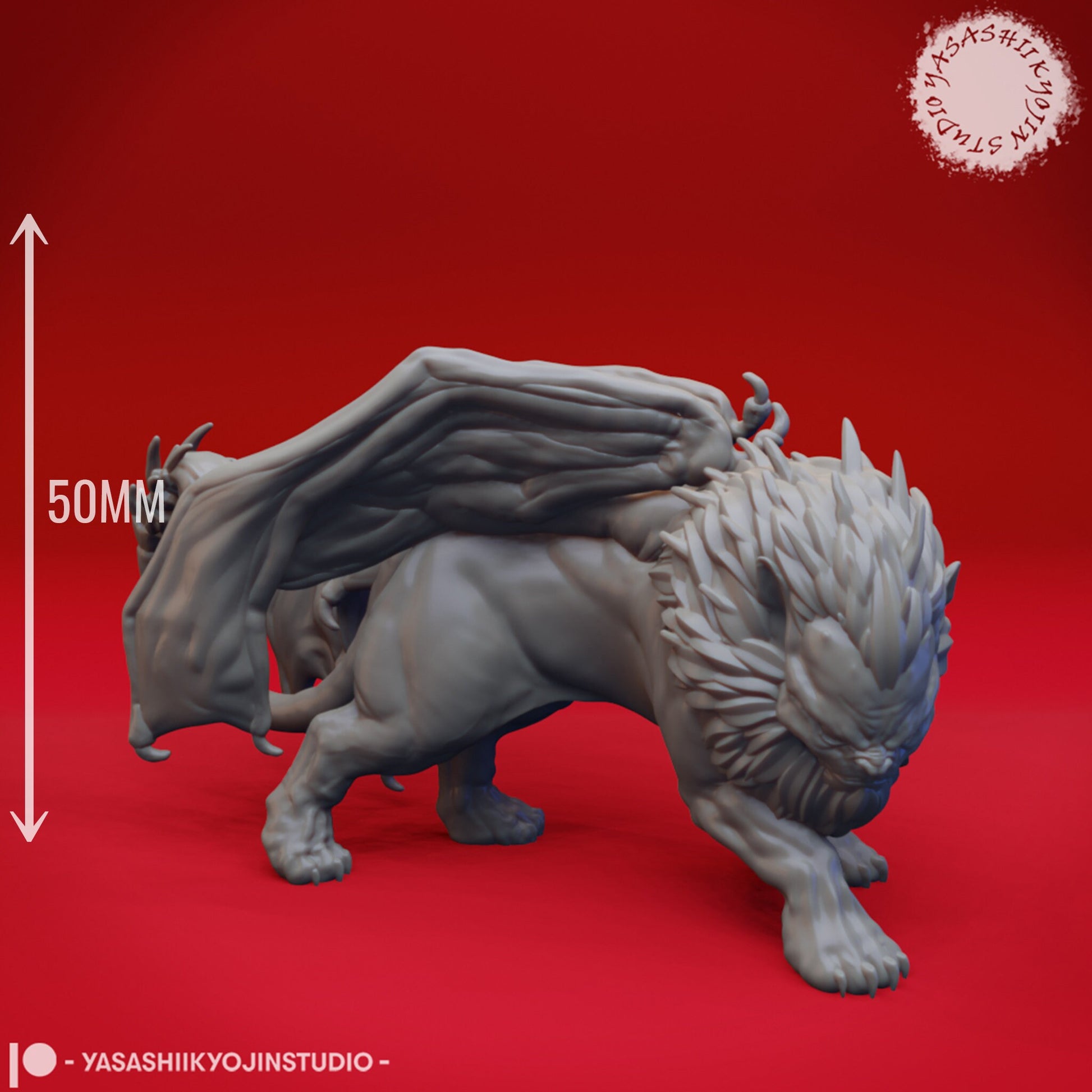 Manticore | TABLETOP SCALE | TTRPG Monster Miniature | Yasashii Kyojin Studio