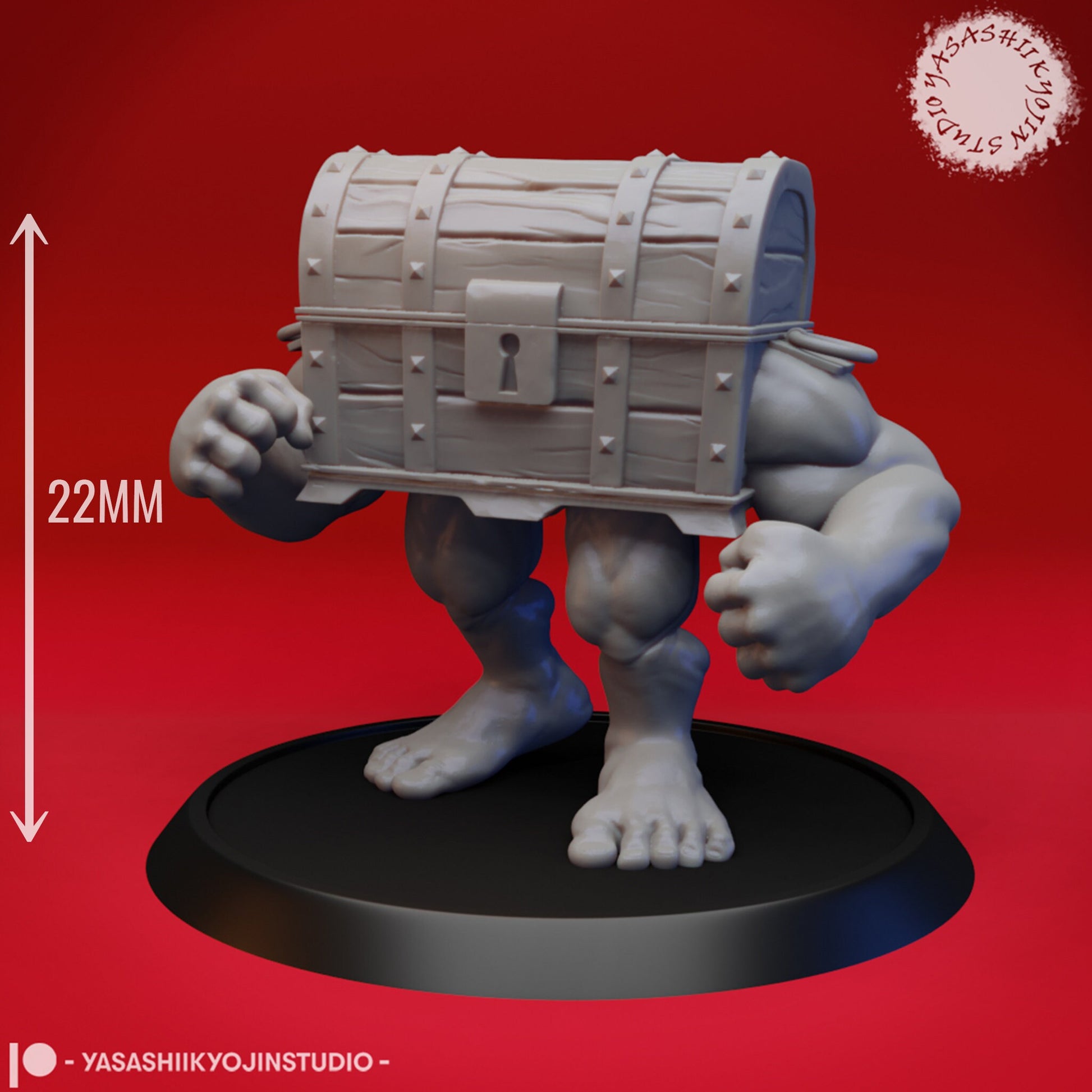 Mimic Brawler | TABLETOP SCALE | D&D TTRPG Monster Miniature | Yasashii Kyojin Studio