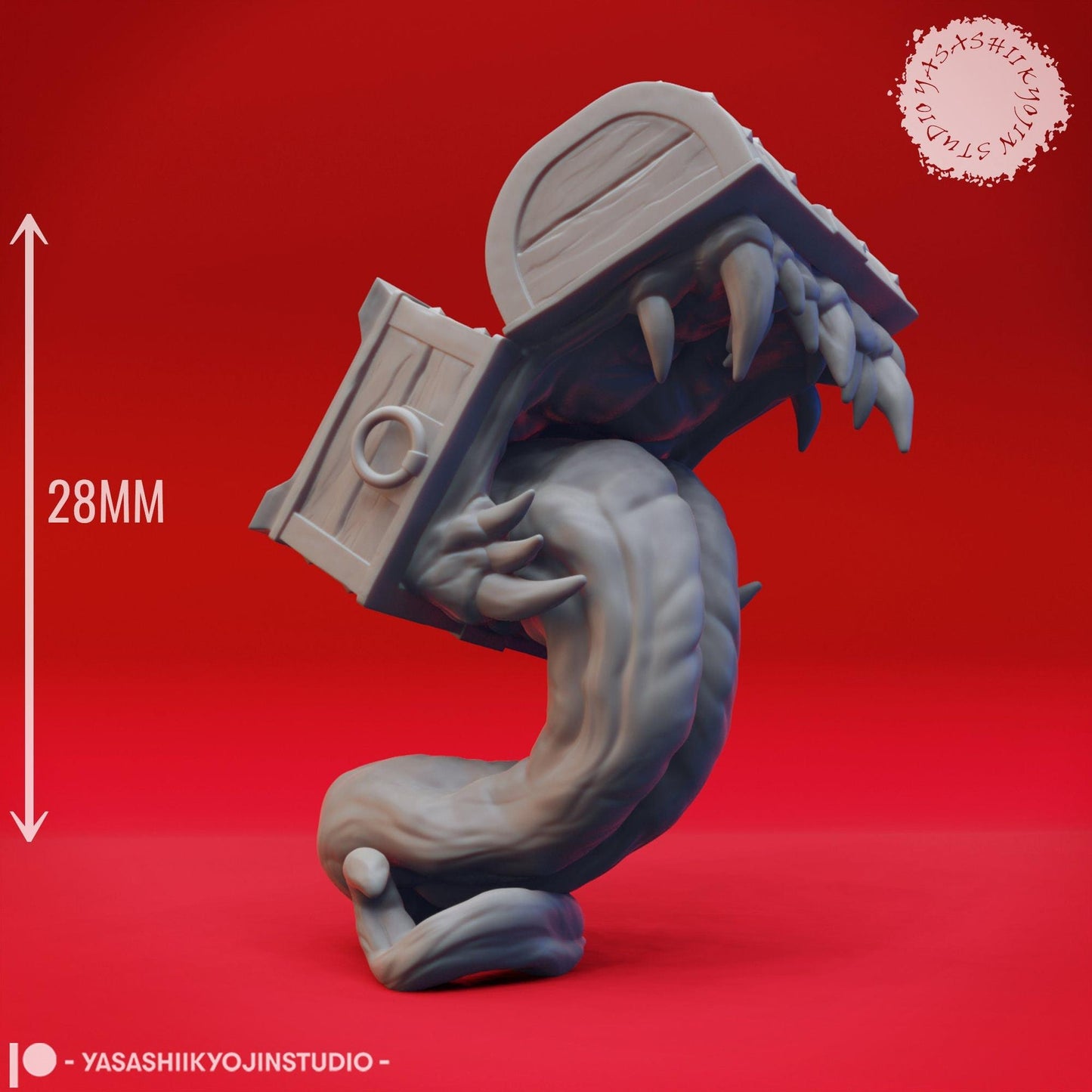 Mimic Toothy | TABLETOP SCALE | TTRPG Monster Miniature | Yasashii Kyojin Studio