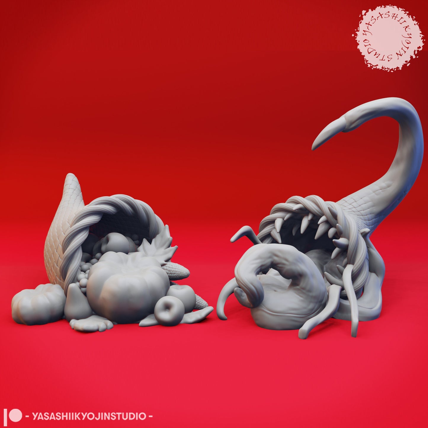 Mimic Holiday Themes | TABLETOP SCALE | TTRPG Monster Miniature | Yasashii Kyojin Studio