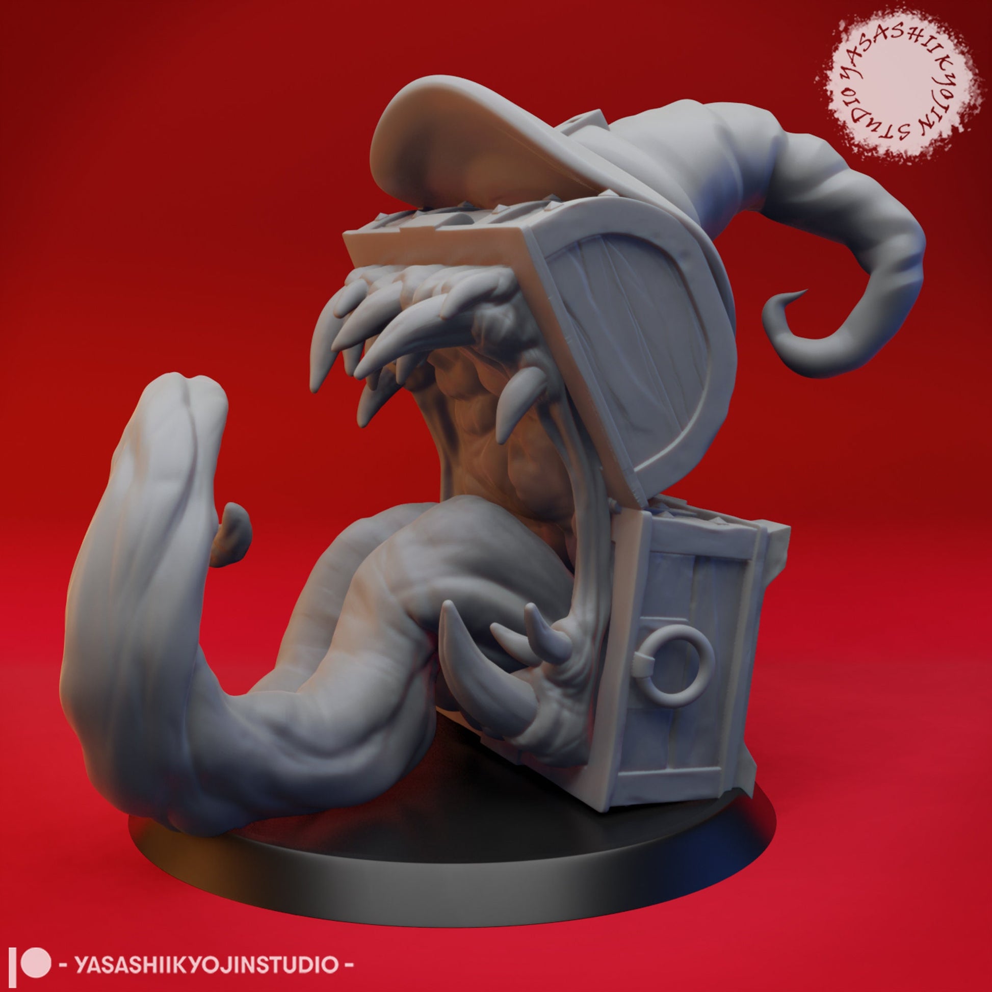Mimic Holiday Themes | TABLETOP SCALE | TTRPG Monster Miniature | Yasashii Kyojin Studio