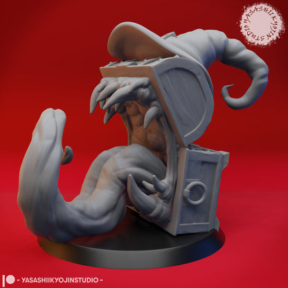Mimic Holiday Themes | TABLETOP SCALE | TTRPG Monster Miniature | Yasashii Kyojin Studio