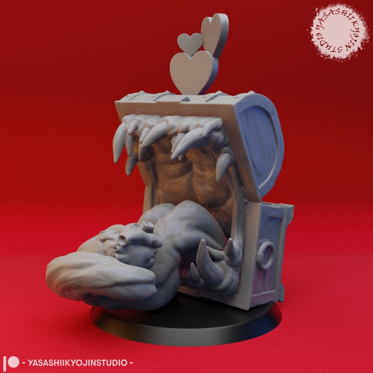 Mimic Holiday Themes | TABLETOP SCALE | TTRPG Monster Miniature | Yasashii Kyojin Studio