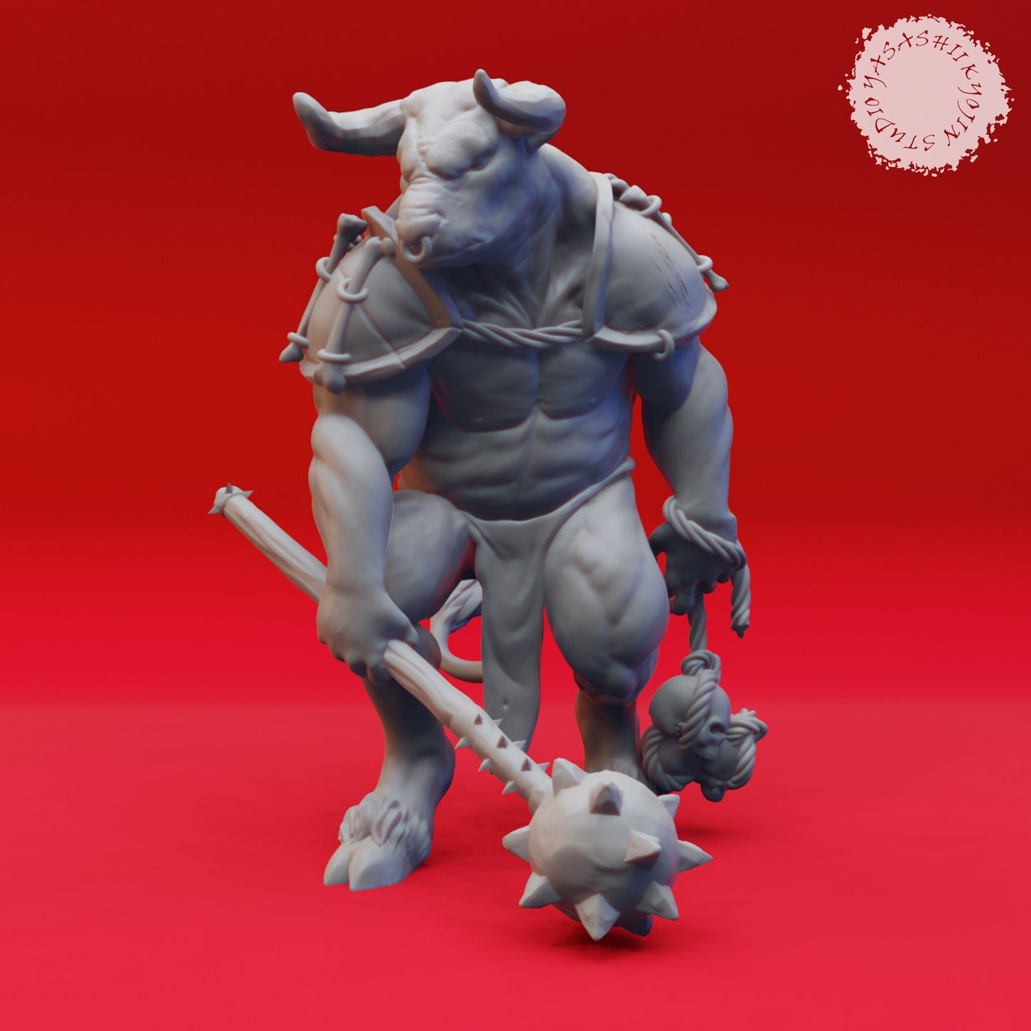 Minotaurs | TABLETOP SCALE | TTRPG Monster Miniature | Yasashii Kyojin Studio