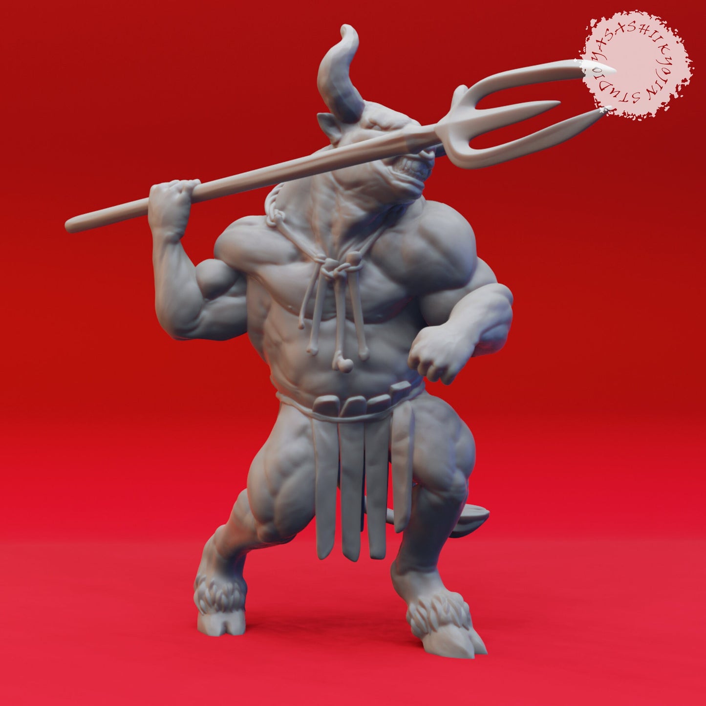 Minotaurs | TABLETOP SCALE | TTRPG Monster Miniature | Yasashii Kyojin Studio