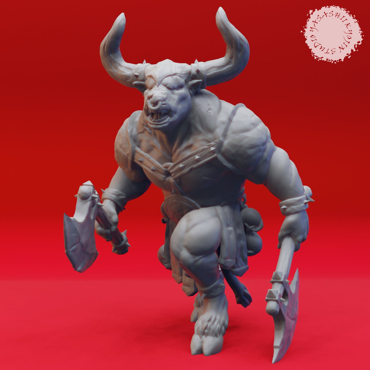 Minotaurs | TABLETOP SCALE | TTRPG Monster Miniature | Yasashii Kyojin Studio