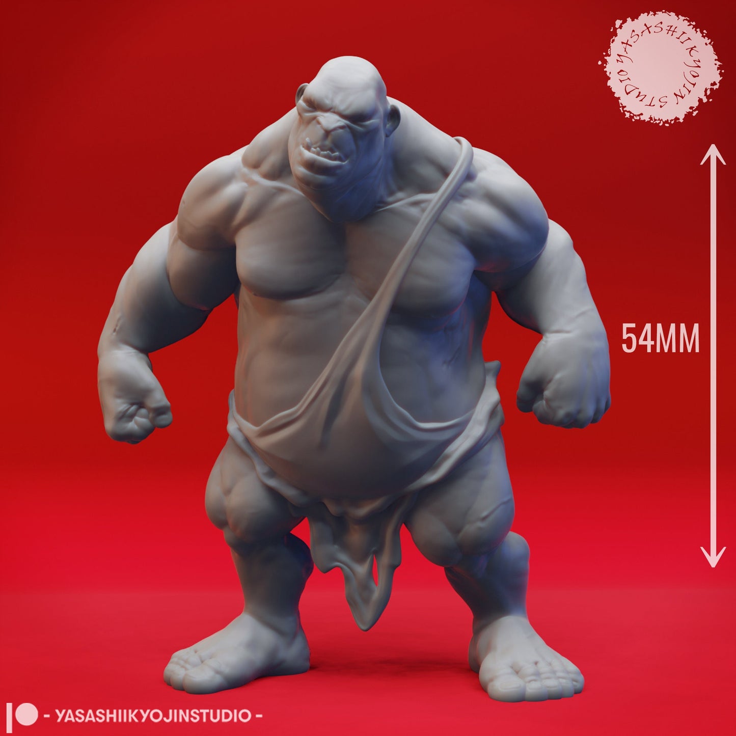 Ogre | TABLETOP SCALE | TTRPG Monster Miniature | Yasashii Kyojin Studio