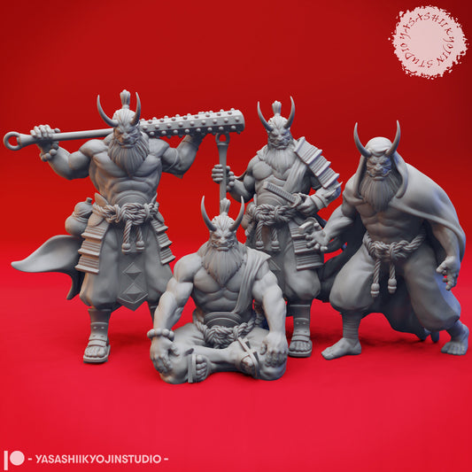 Oni | TTRPG Monster Miniature | Yasashii Kyojin Studio | Unpainted, Unplated Resin 8k