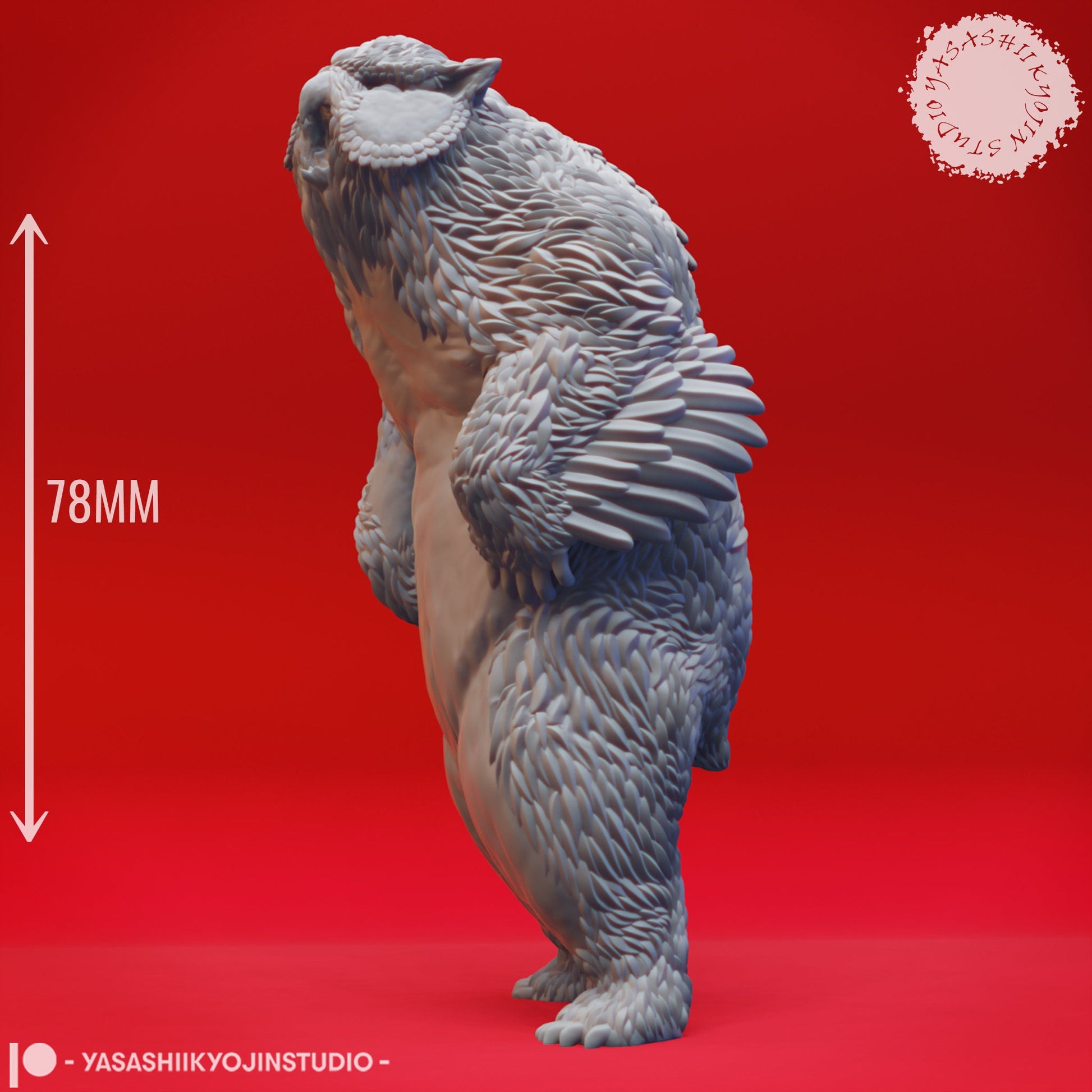 Owlbear | TABLETOP SCALE | D&D TTRPG Monster Miniature | Yasashii Kyojin Studio