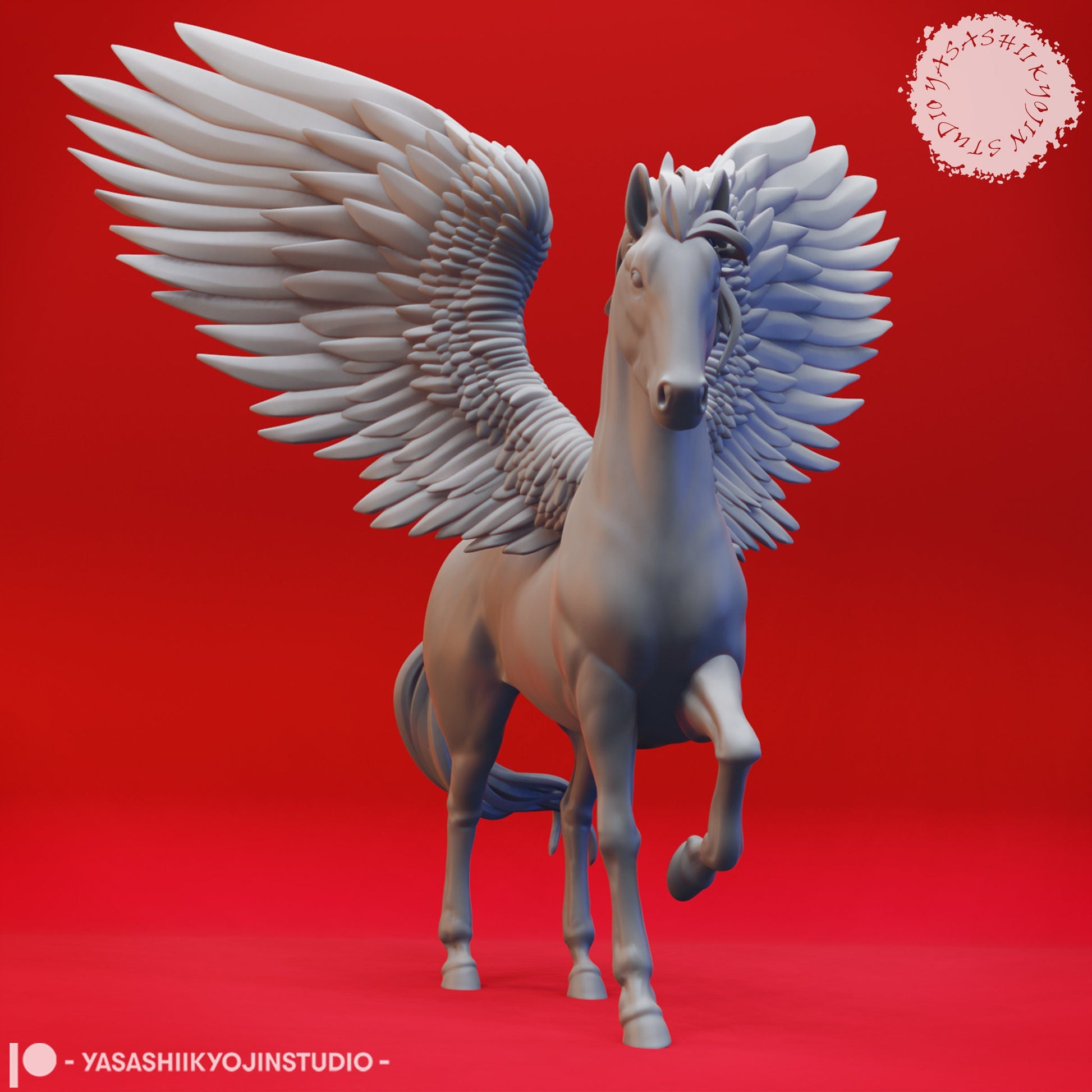 Pegasus | TABLETOP SCALE | TTRPG Monster Miniature | Yasashii Kyojin Studio