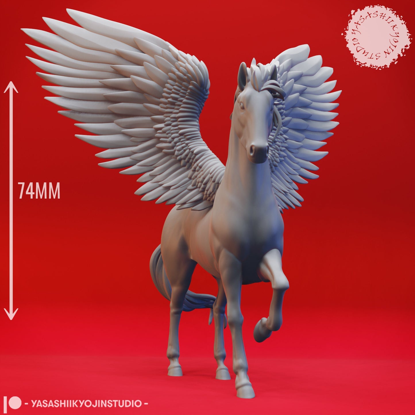 Pegasus | TABLETOP SCALE | TTRPG Monster Miniature | Yasashii Kyojin Studio