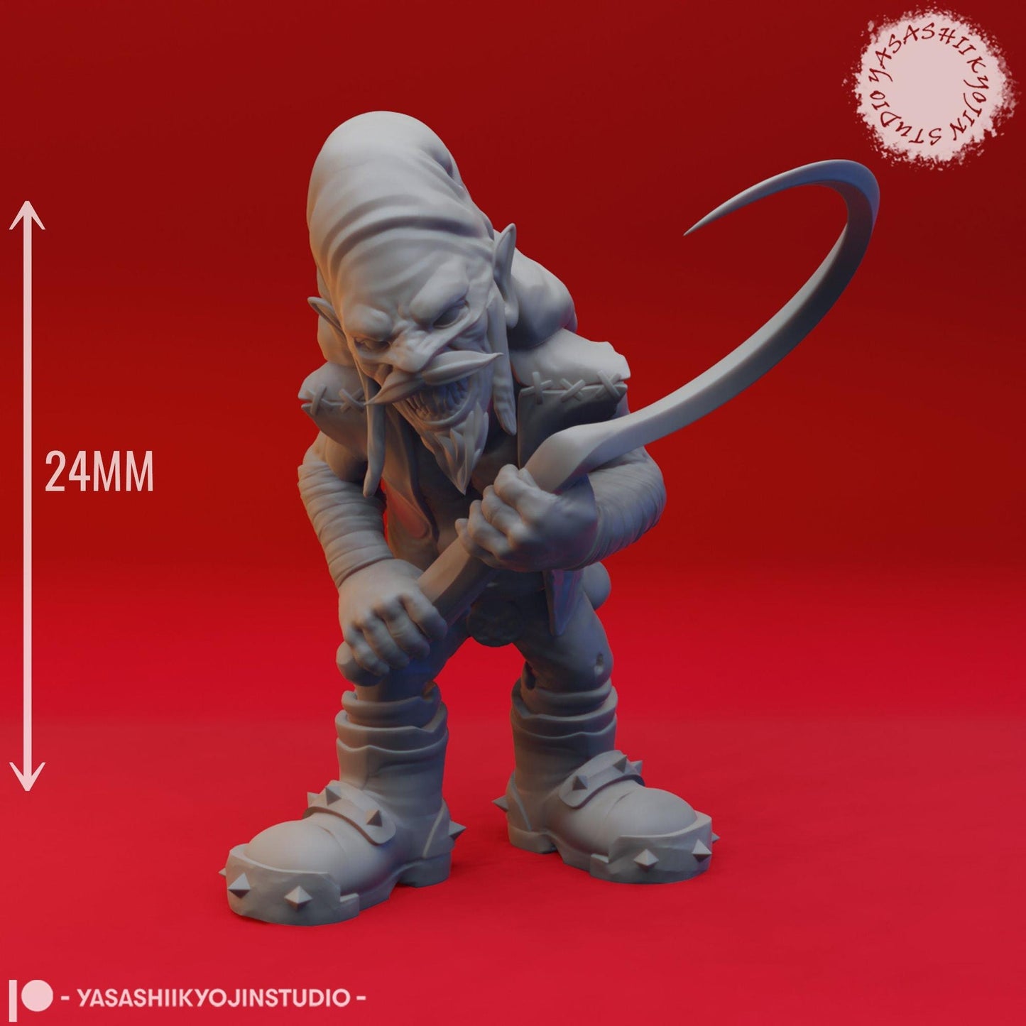 Redcap | TABLETOP SCALE | D&D TTRPG Monster Miniature | Yasashii Kyojin Studio