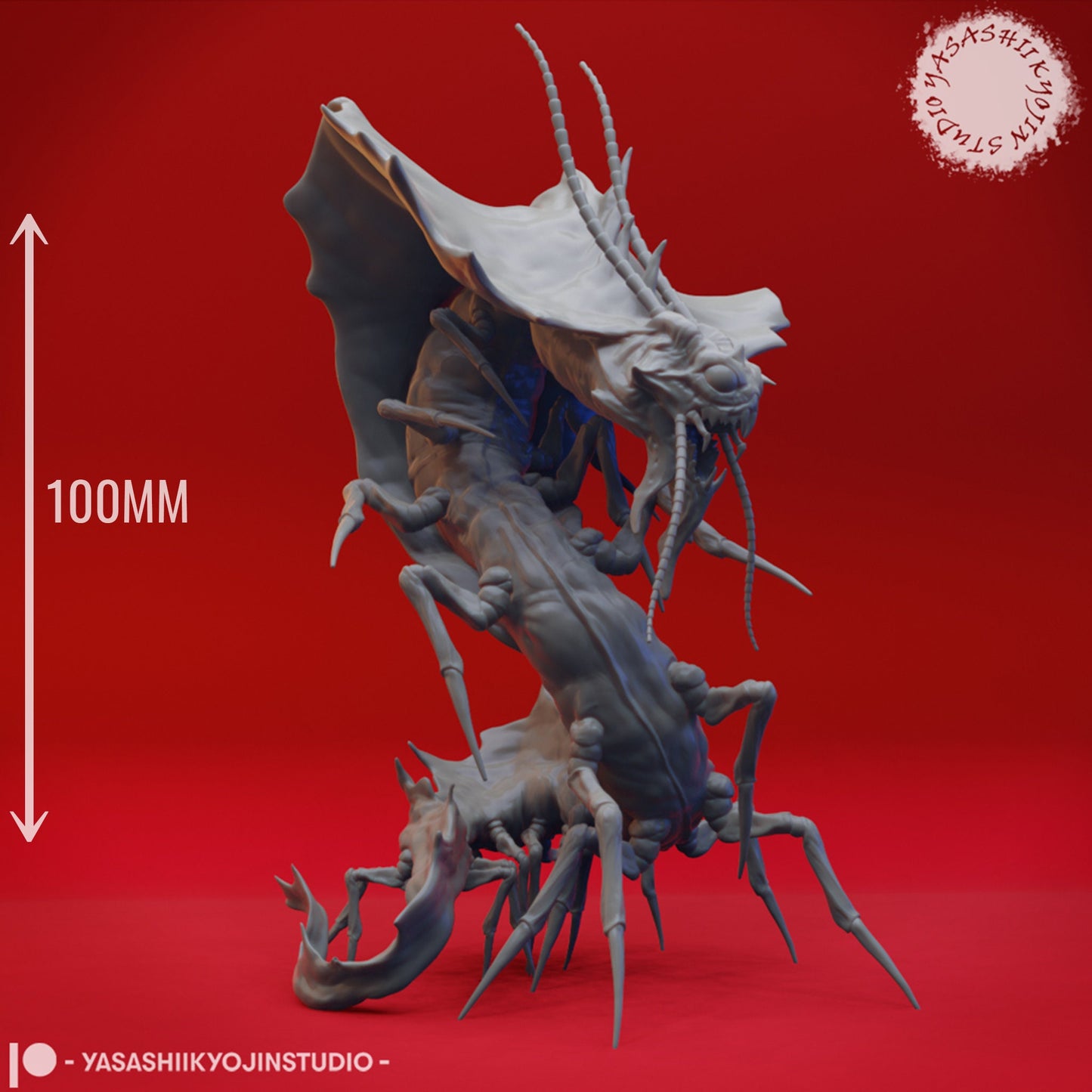 Remorhaz | TABLETOP SCALE | D&D TTRPG Monster Miniature | Yasashii Kyojin Studio