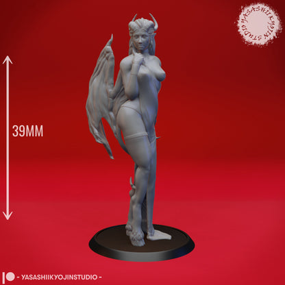 Succubus | TABLETOP SCALE | D&D TTRPG Monster Miniature | Yasashii Kyojin Studio