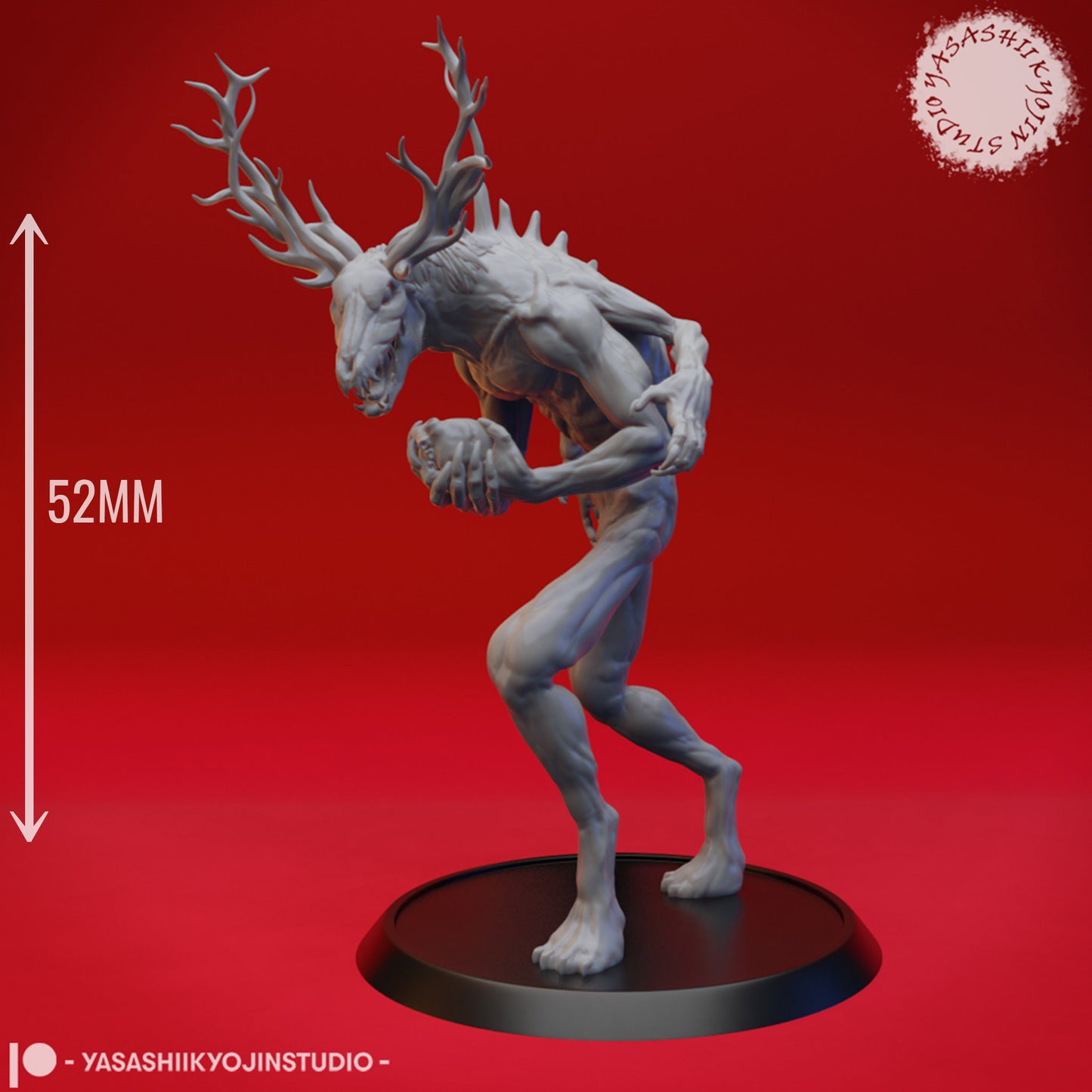 Wendigo | TABLETOP SCALE | D&D TTRPG Monster Miniature | Yasashii Kyojin Studio
