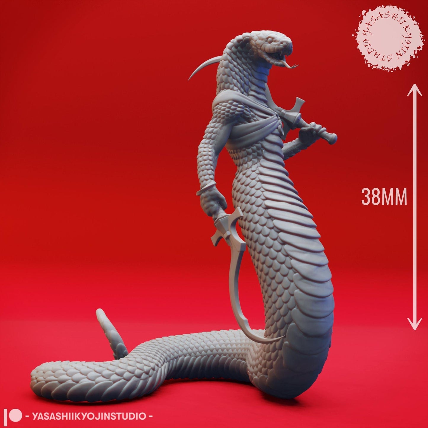 Yuan-Ti | TABLETOP SCALE | TTRPG Monster Miniature | Yasashii Kyojin Studio