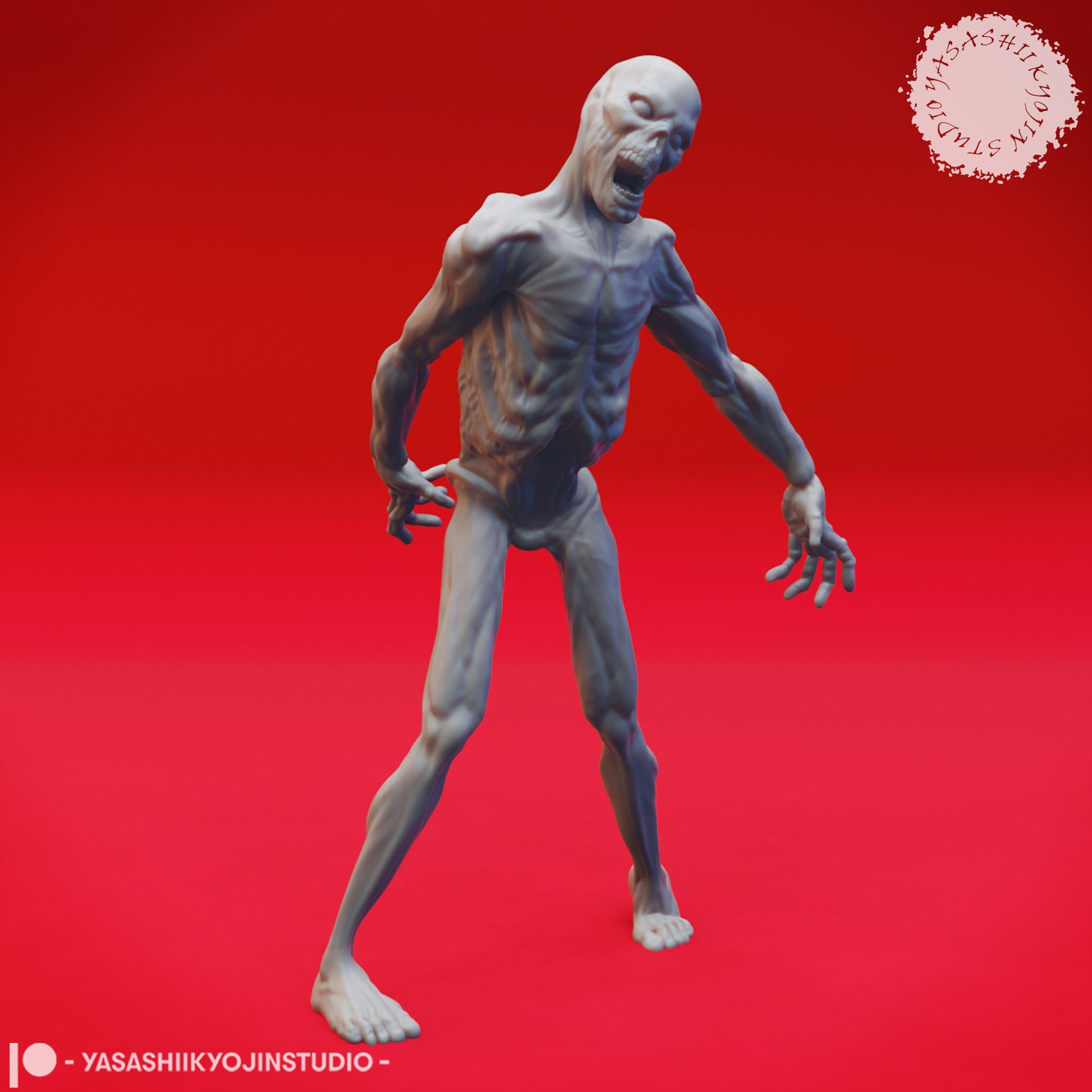 Zombies | TABLETOP SCALE | D&D TTRPG Monster Miniature | Yasashii Kyojin Studio