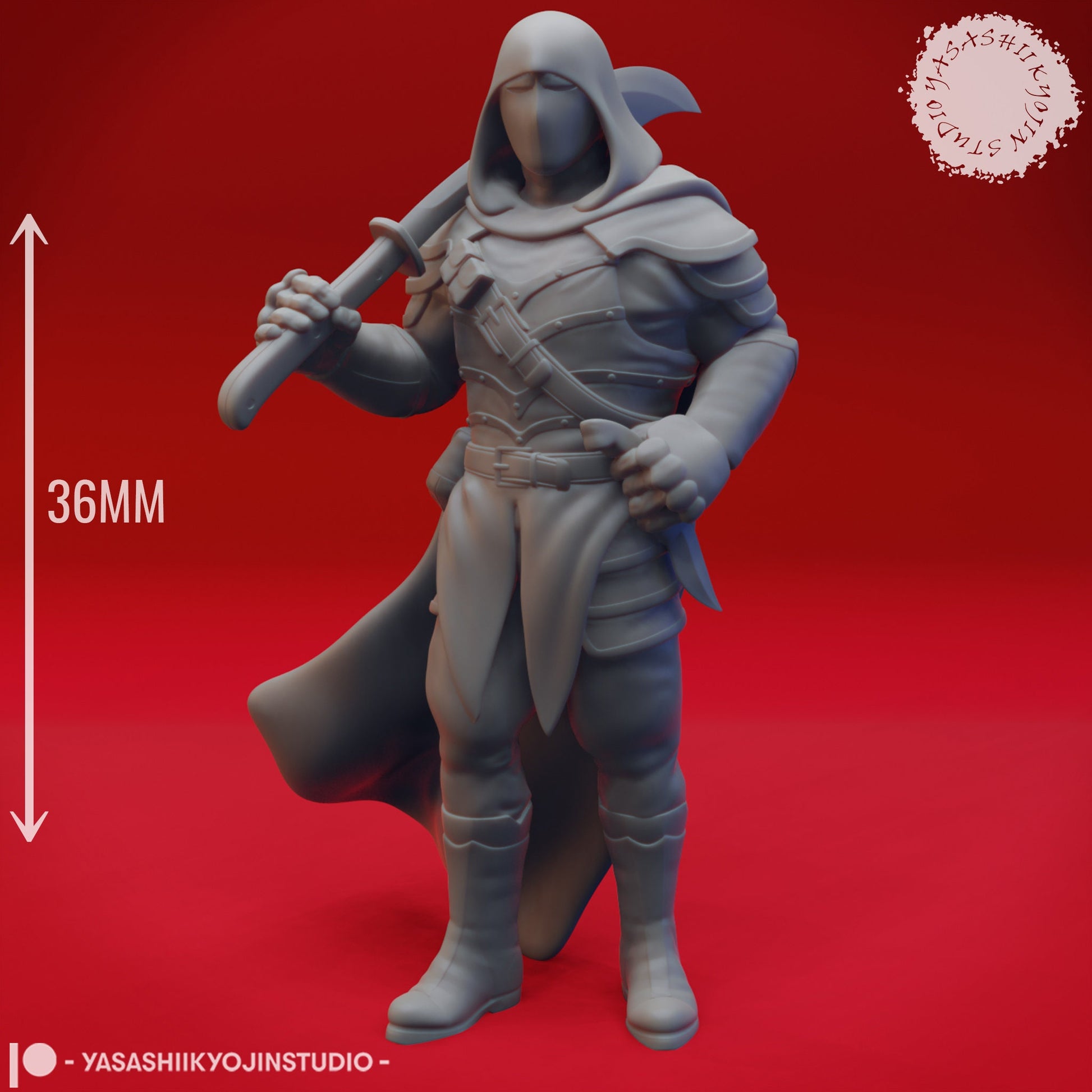 Bandit | TABLETOP SCALE | TTRPG Monster Miniature | Yasashii Kyojin Studio