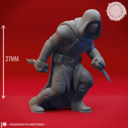 Bandit | TABLETOP SCALE | TTRPG Monster Miniature | Yasashii Kyojin Studio