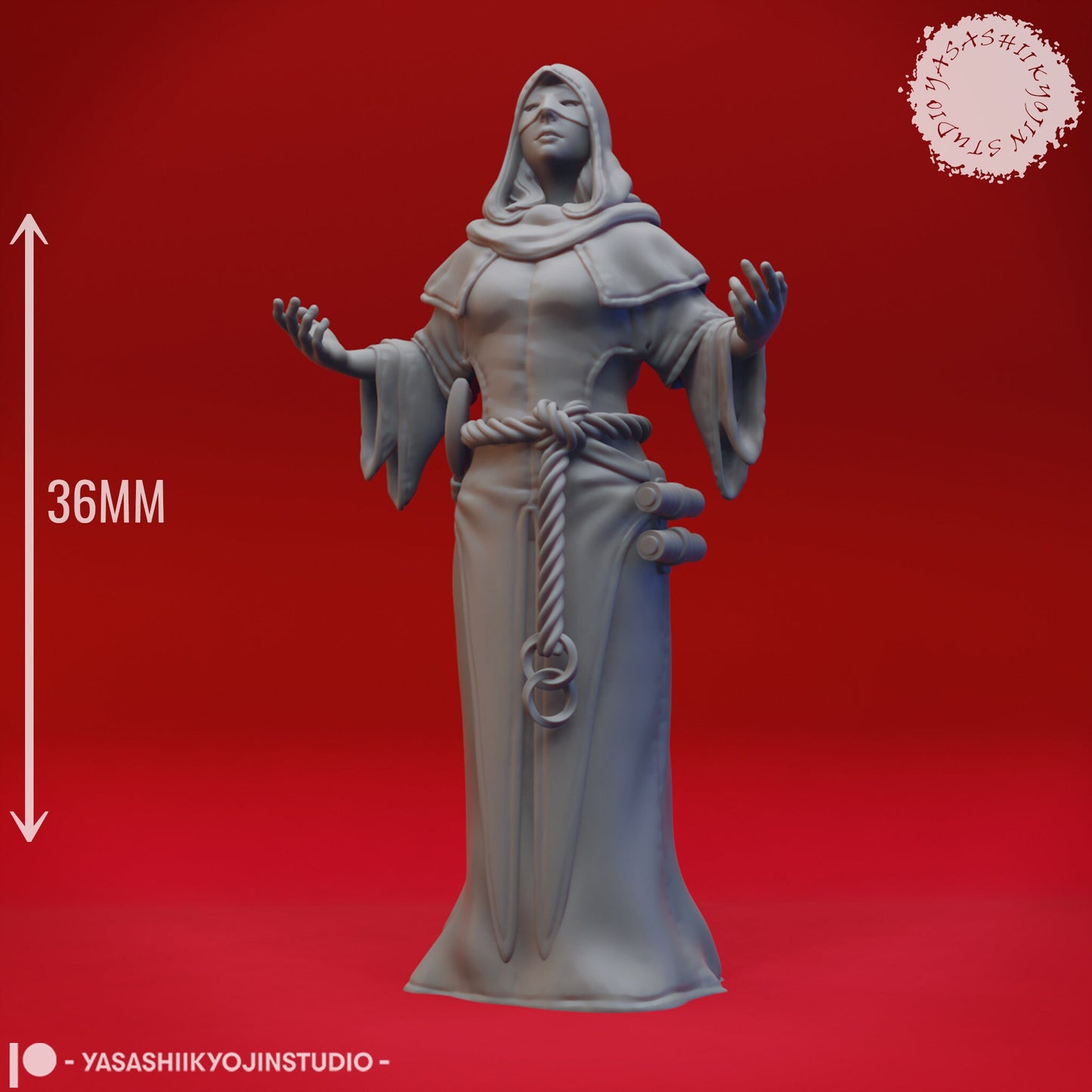 Cultist | TABLETOP SCALE | TTRPG Monster Miniature | Yasashii Kyojin Studio