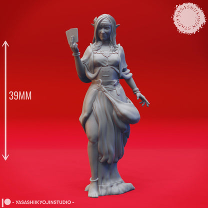 Fortune Teller | TABLETOP SCALE | TTRPG Monster Miniature | Yasashii Kyojin Studio