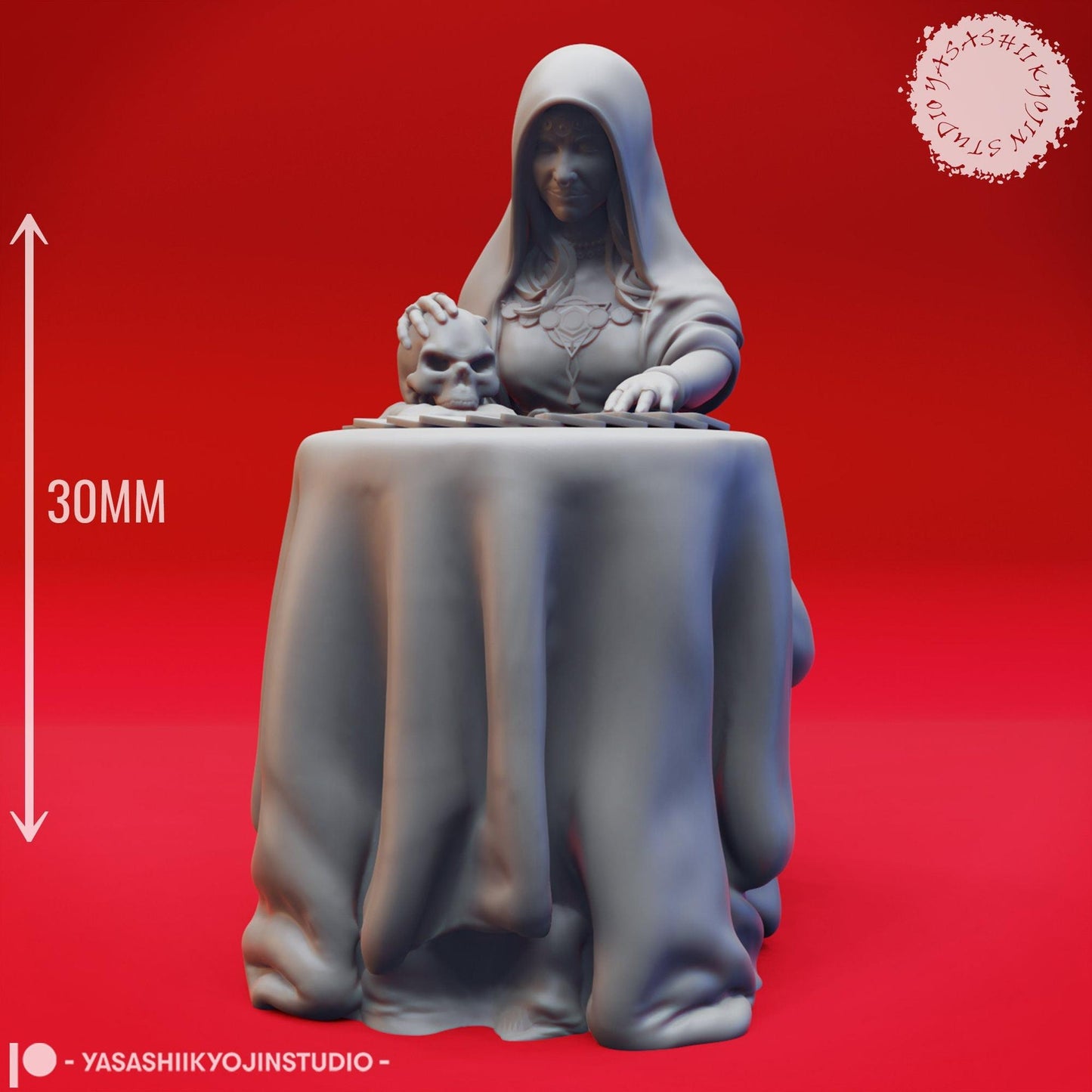 Fortune Teller | TABLETOP SCALE | TTRPG Monster Miniature | Yasashii Kyojin Studio
