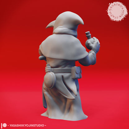 Plague Doctor | TABLETOP SCALE | TTRPG Monster Miniature | Yasashii Kyojin Studio