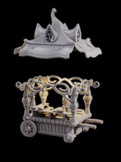 Magic Artifacts Cart, Wandering Market | TTRPG Miniature | Laura Bäcker