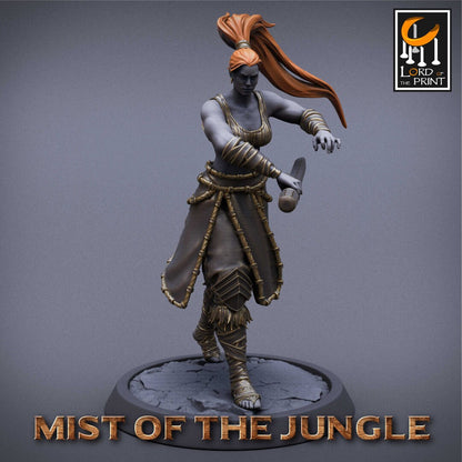 Amazon Heavy Dagger | Amazon, Mist of the Jungle | TABLETOP SCALE | D&D TTRPG Miniature | Rescale Miniatures