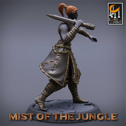 Amazon Heavy Dagger | Amazon, Mist of the Jungle | TABLETOP SCALE | D&D TTRPG Miniature | Rescale Miniatures