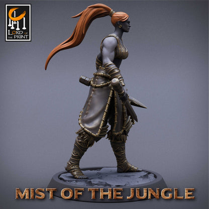 Amazon Heavy Dagger | Amazon, Mist of the Jungle | TABLETOP SCALE | D&D TTRPG Miniature | Rescale Miniatures