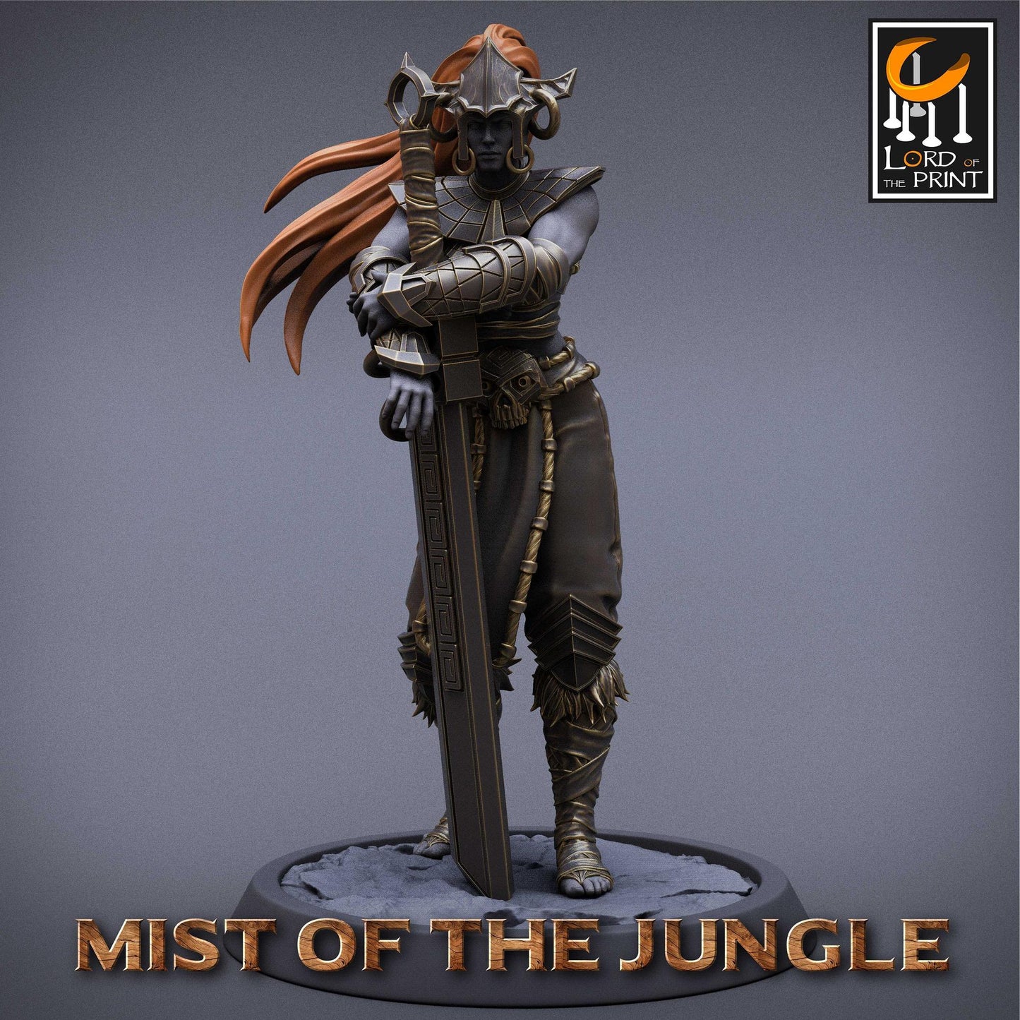 Amazon Heavy Greatsword | Amazon, Mist of the Jungle | TABLETOP SCALE | D&D TTRPG Miniature | Rescale Miniatures