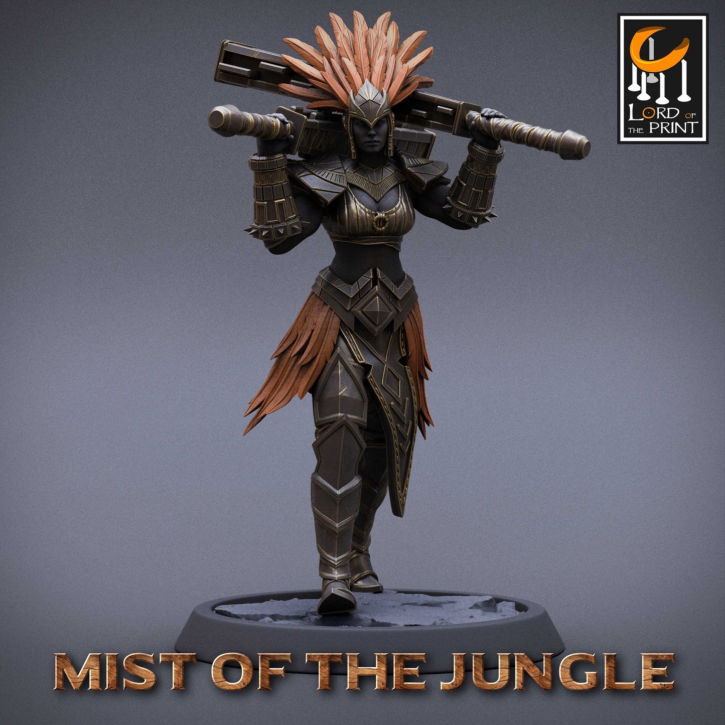 Amazon Heavy Mace | Amazon, Mist of the Jungle | TABLETOP SCALE | D&D TTRPG Miniature | Rescale Miniatures